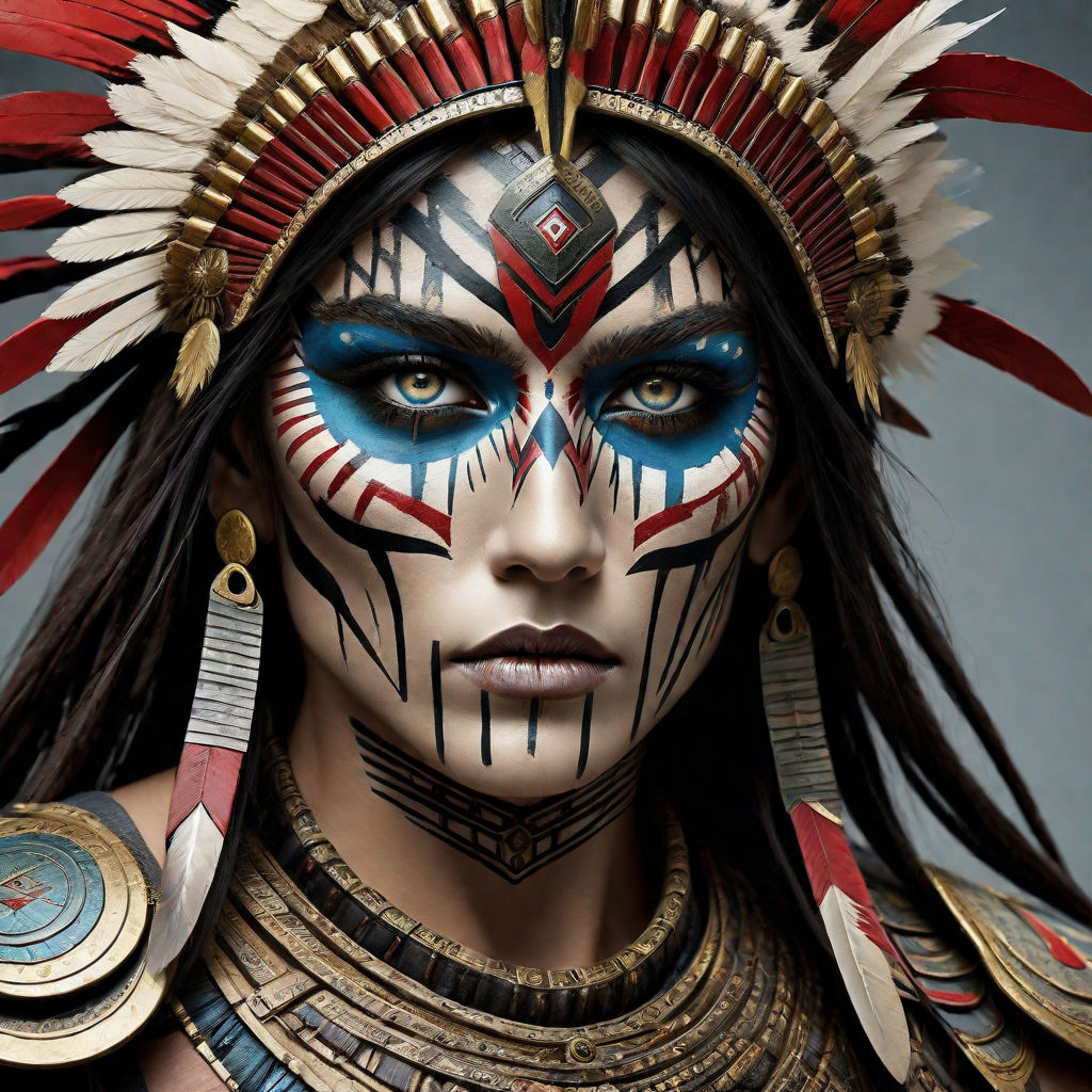 native american costume face paint