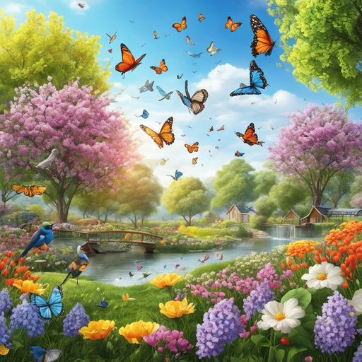 beautiful pictures of flowers and butterflies birds