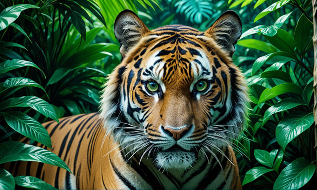 Premium AI Image  Urban Jungle Unleashed Tiger Captured in NYC's