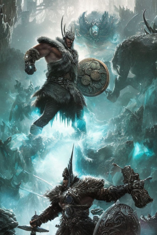 Dark moonlight winter kratos the god of war is fighting thor - Playground