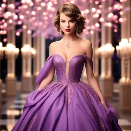 A-line Elegant Sparkly Gorgeous Princess Prom Gown, Purple Stunning Pr –  Oktypes