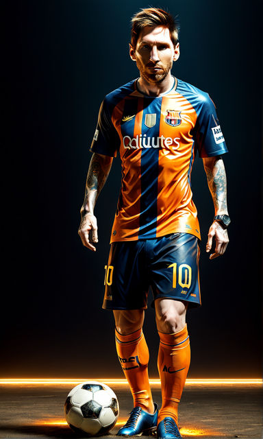 ArtStation - Soccer Orange Sports Jersey Player-11