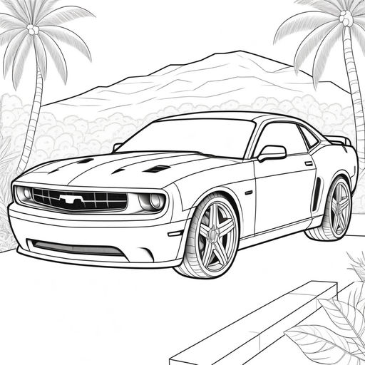 chevy camaro coloring pages