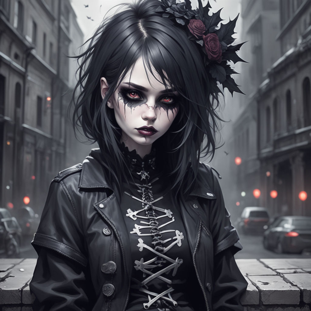 pixiv anime goth girl - Playground