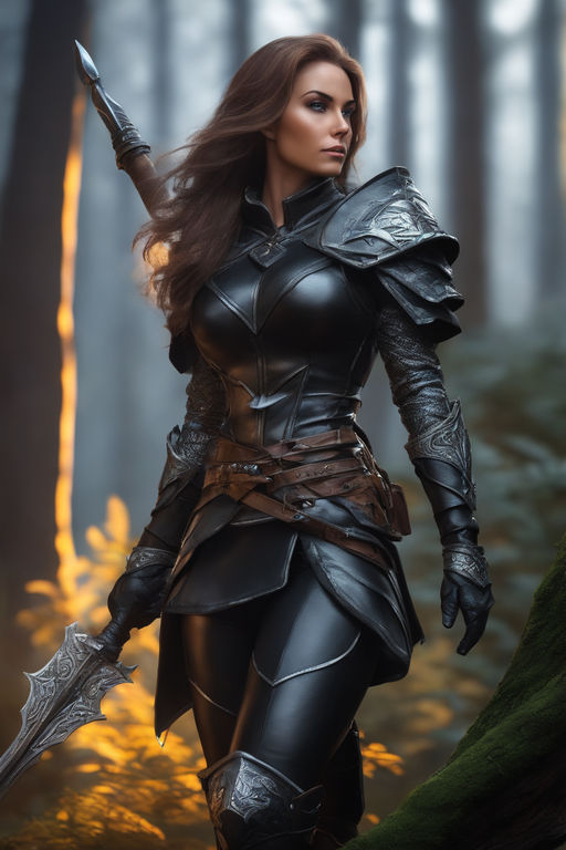 female leather armor dandd