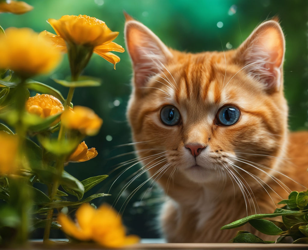 Sunflower ── 𝐃𝐑𝐄𝐀𝐌.  Funny cute cats, Cute cat wallpaper, Cute cats  and dogs