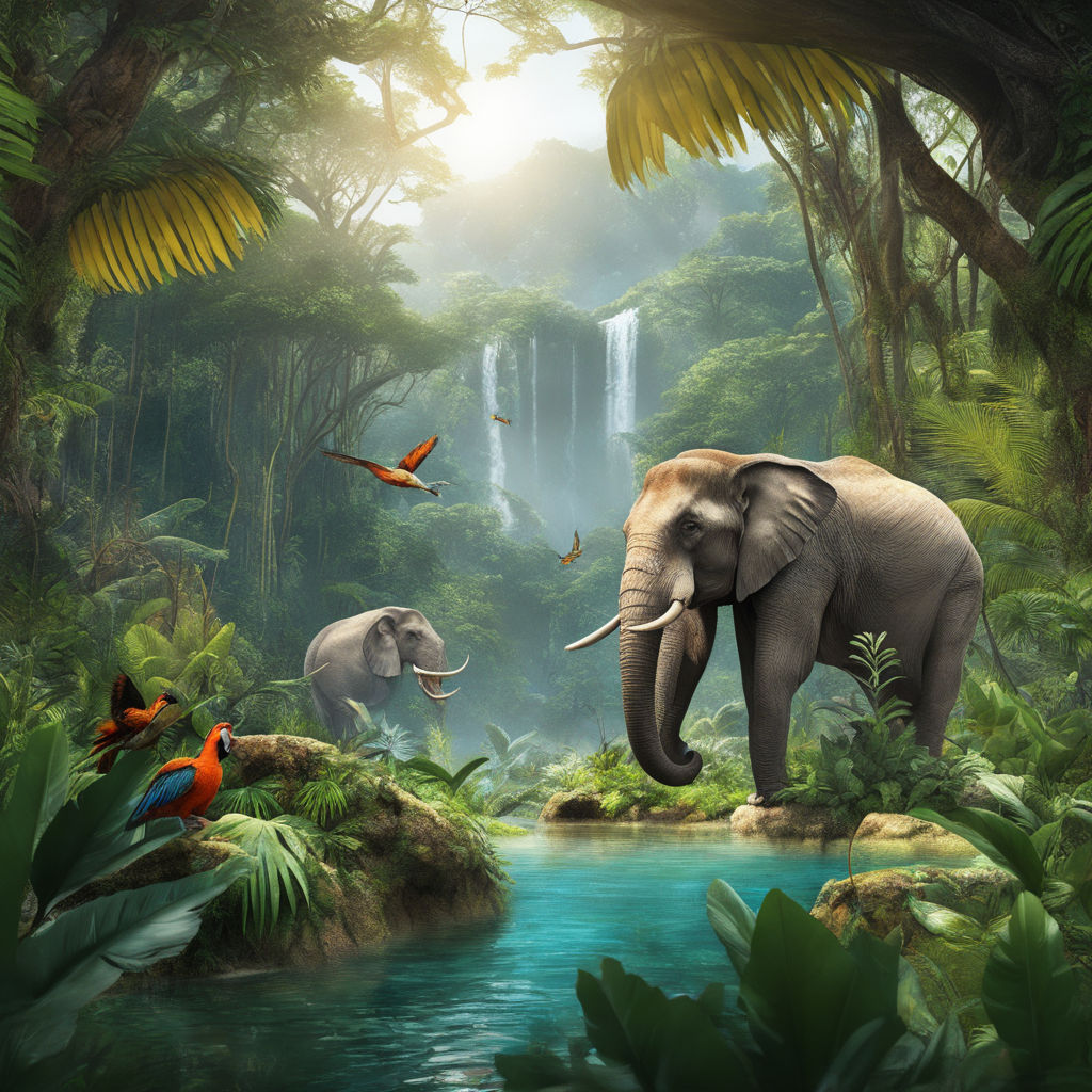 real jungle background