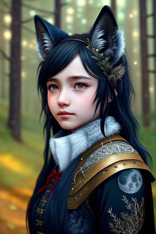 cute anime wolf girl