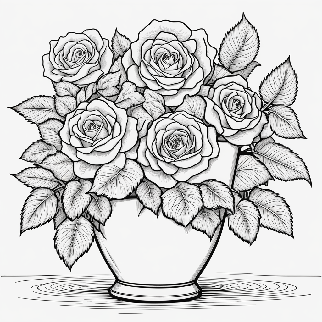 Danish Rose Flower in a Pot Cookie Cutter - Periwinkles Cutters