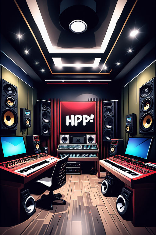 rap studio background