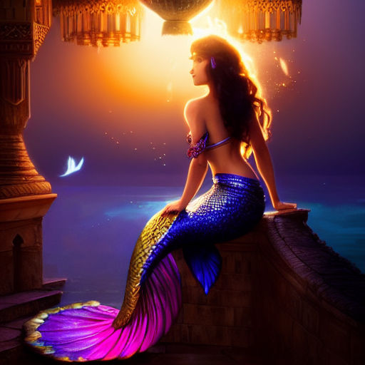 beautiful mermaid art