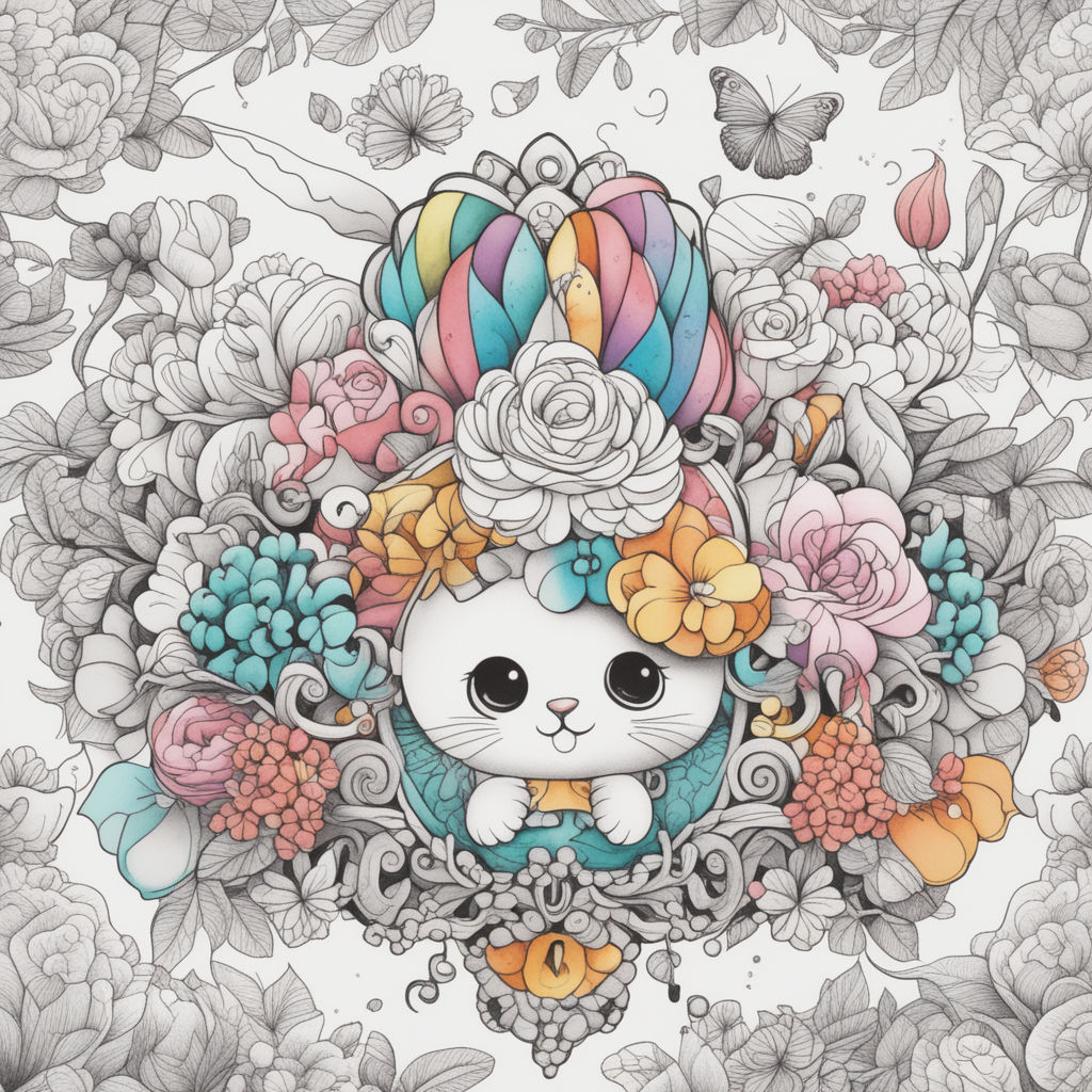 Free Vector  Hand drawn kawaii coloring book illustration