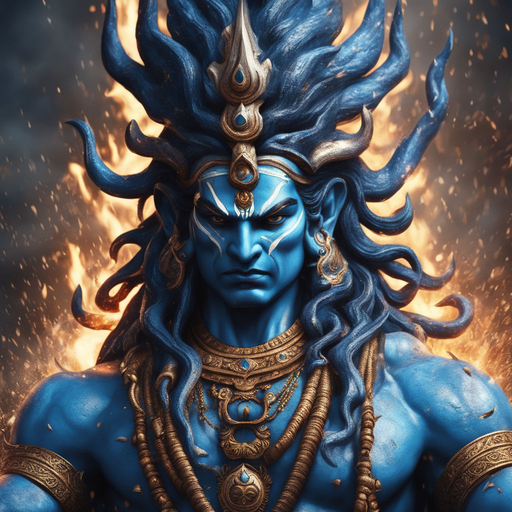 lord shiva angry eyes