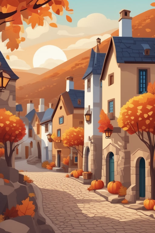 village street clipart