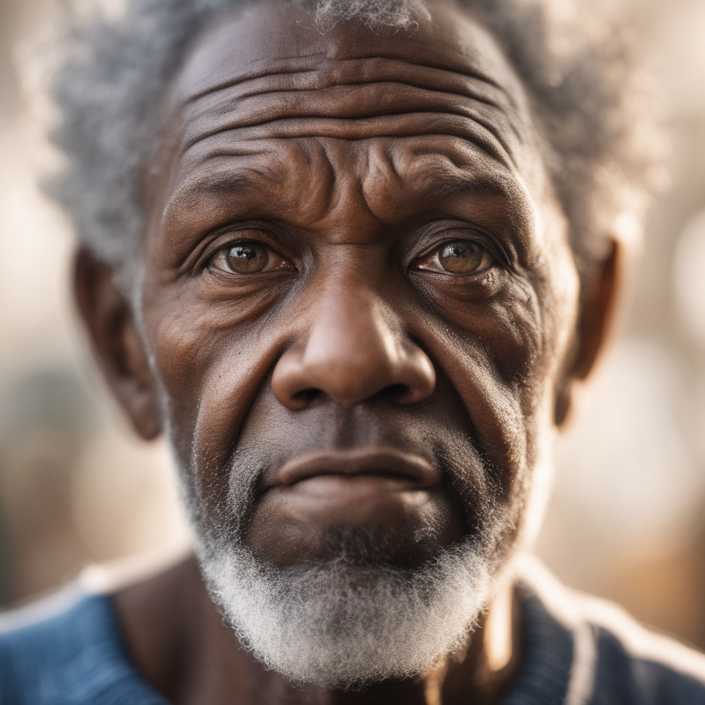 elderly black man smiling