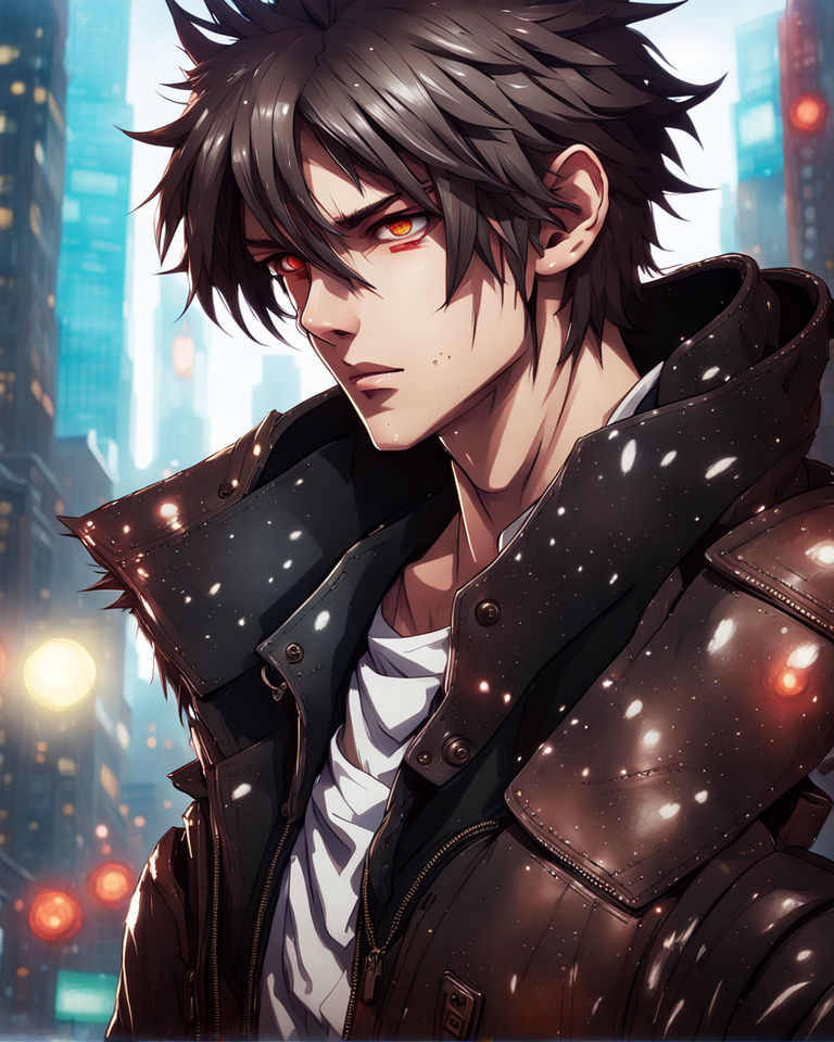 Anime Character with Piercing Gaze - dark aesthetic anime pfp