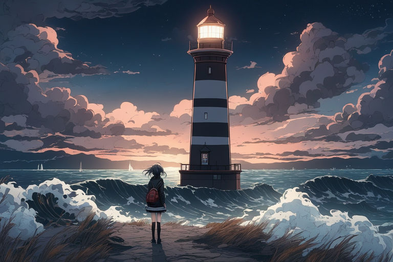 A Shot. - The Lighthouse (2019) if it was an anime. ©️... | Facebook