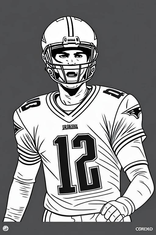 tom brady coloring pages