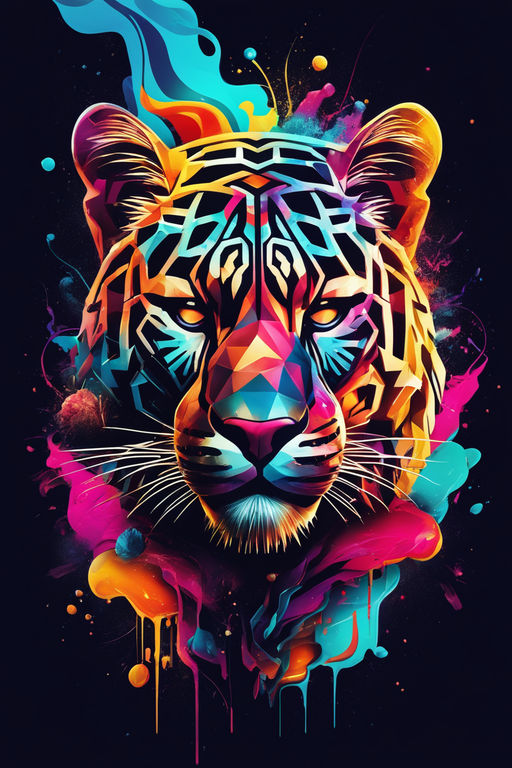 cool colorful tiger wallpapers