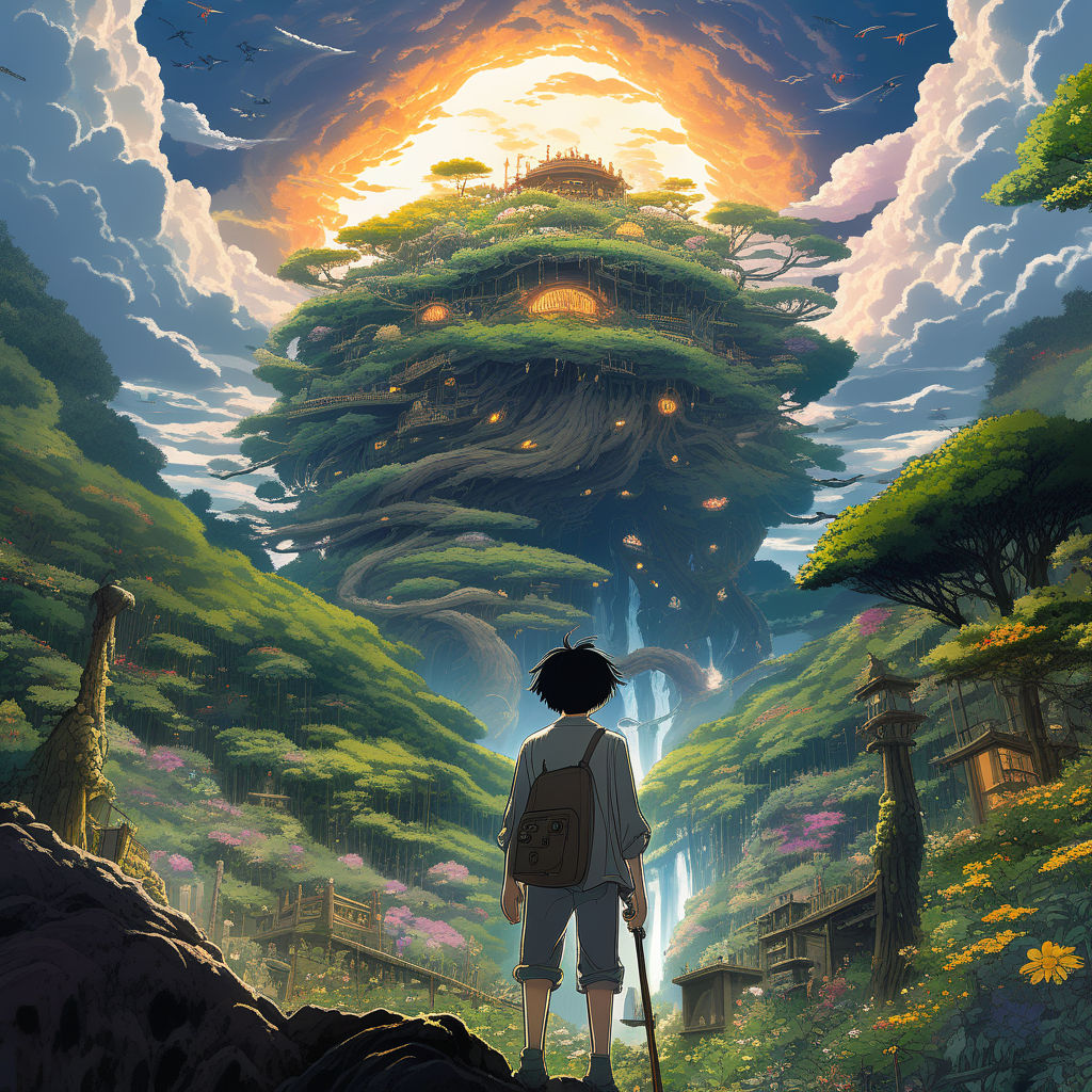 Art in the style of [Hayao Miyazaki - Playground