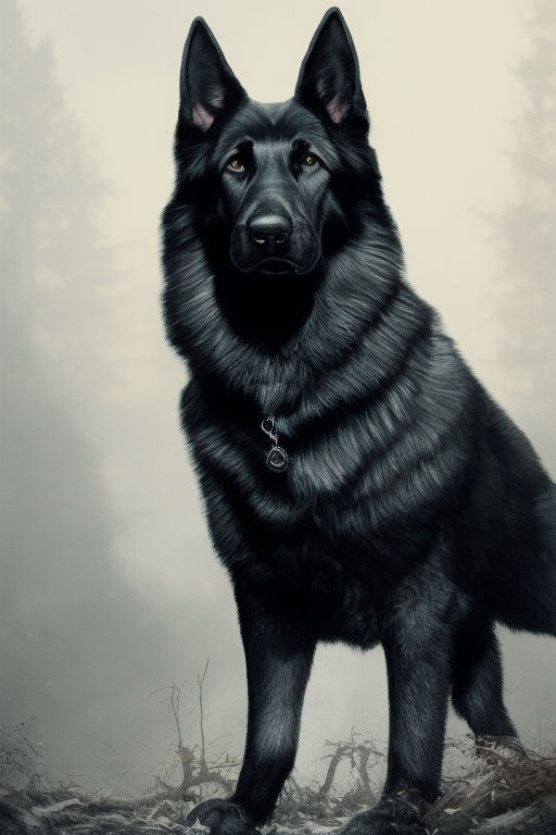 ArtStation - Charcoal drawing of The Wolf