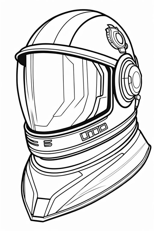 astronaut helmet coloring pages