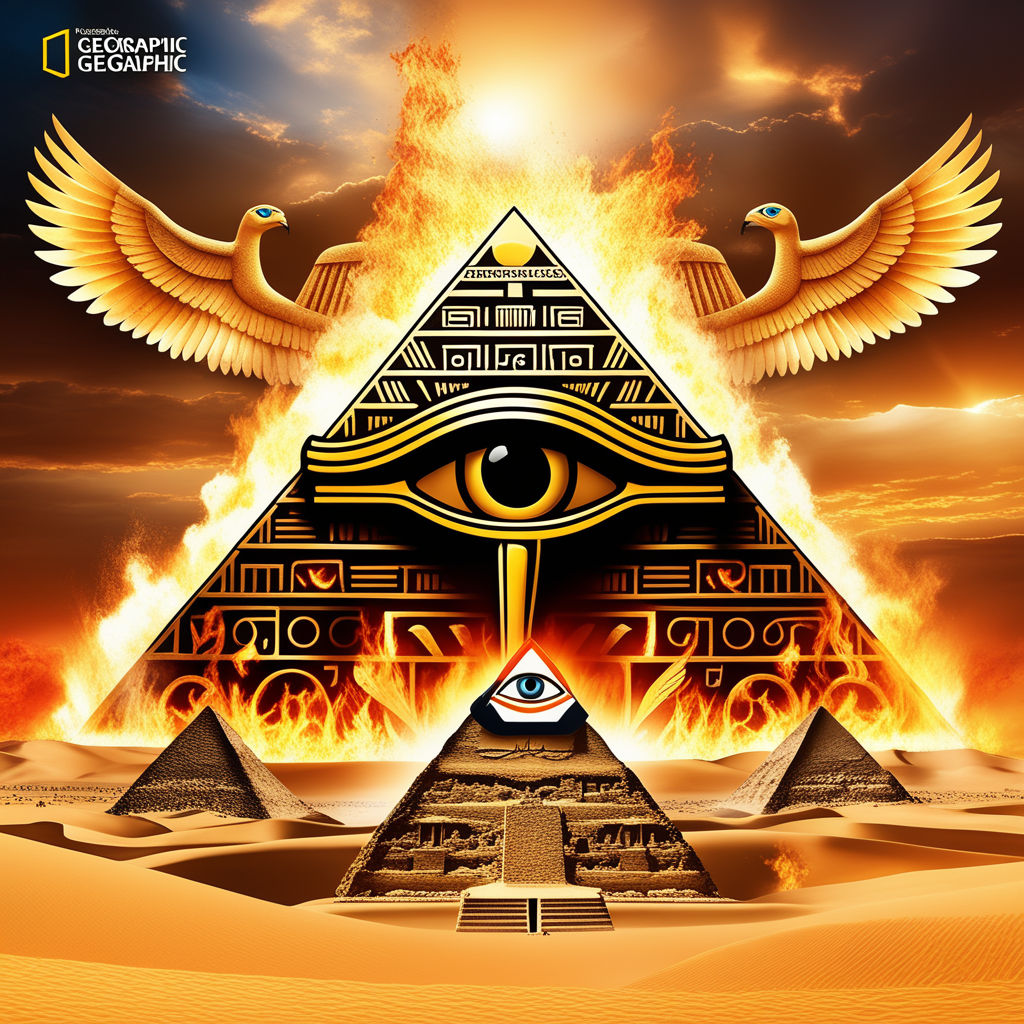 third eye pyramid background