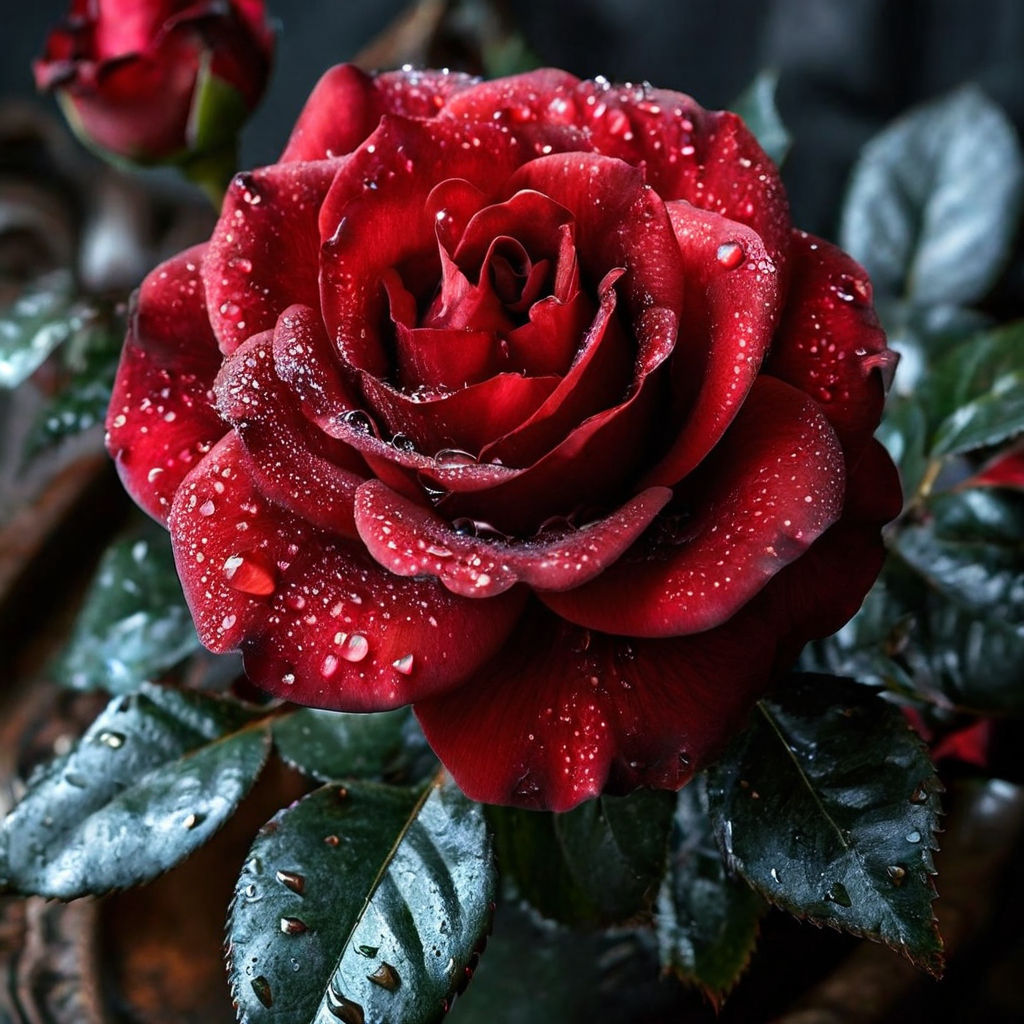 Dark Red Rose Photo, Red Rose Photograph, Rose Fine Art Print, Deep Red  Rose Print, Red Garden Rose, Rose Photograph, Macro Flower Print 