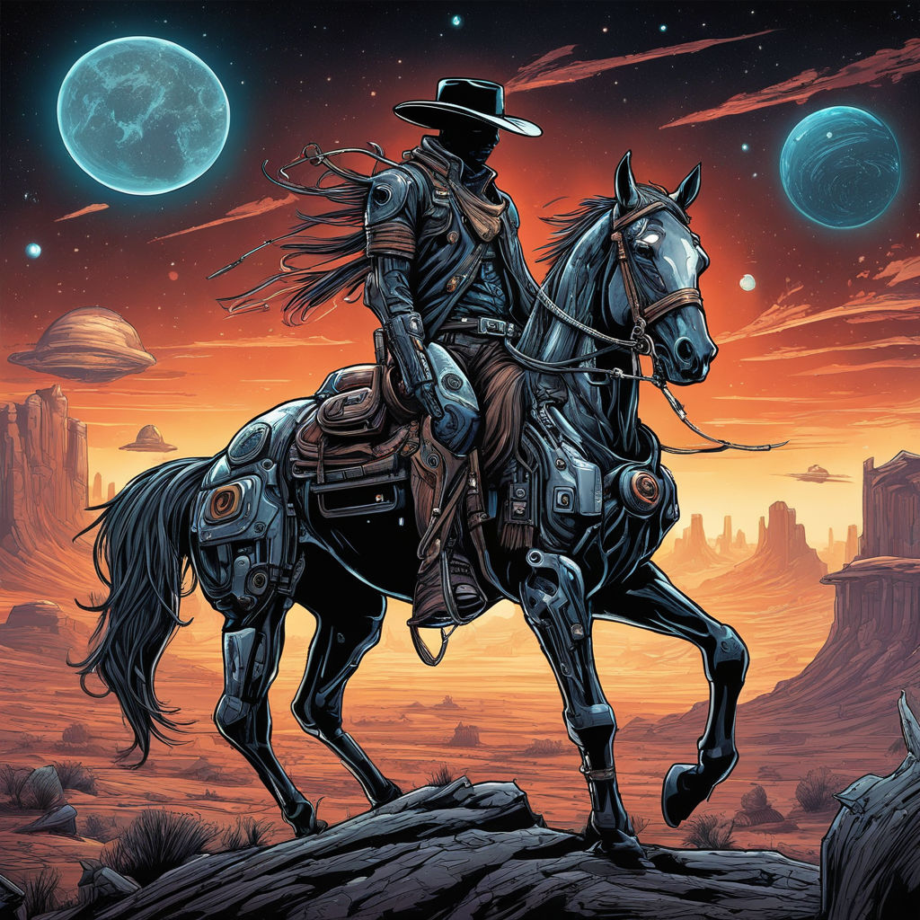 cowboy ghost rider horse