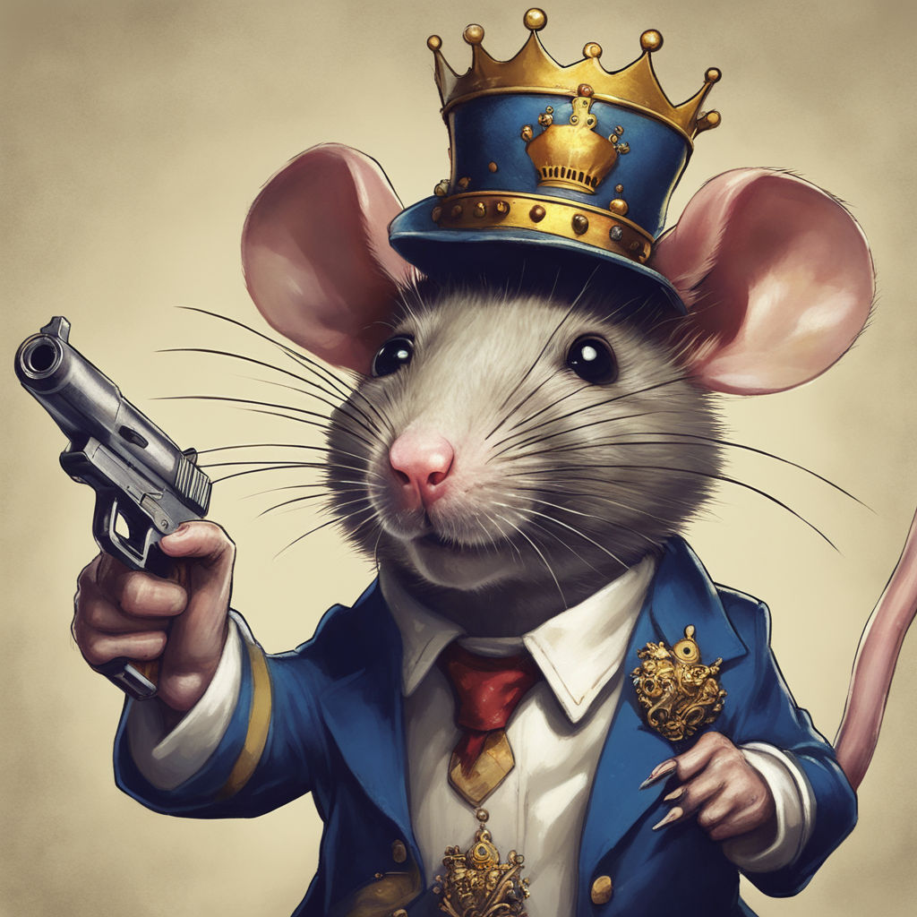 rat wearing crown - Playground