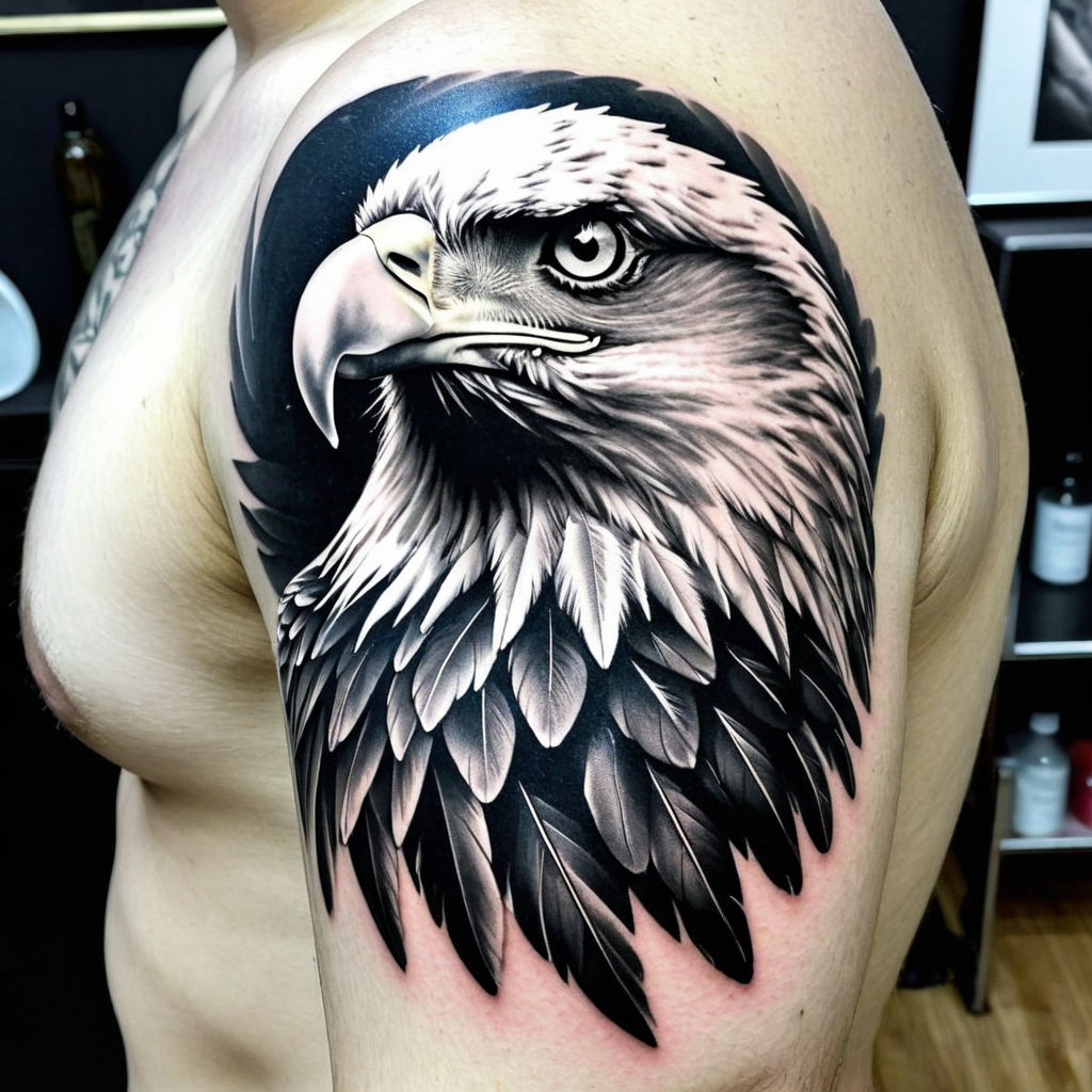 15+ Best Eagle Head Tattoo Designs | PetPress | Eagle head tattoo, Head  tattoos, Bald eagle tattoos