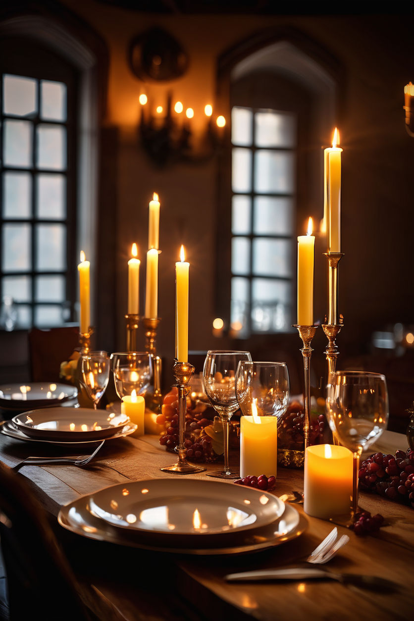 Aglow Wooden Candlesticks