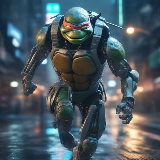 Super realistic image of the Teenage Mutant Ninja