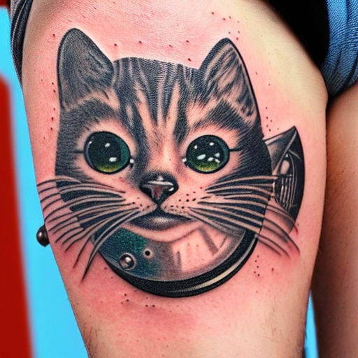 Waterproof Temporary Tattoo Sticker Ice Cream Cat Flash Tattoos Pink Body  Art  eBay