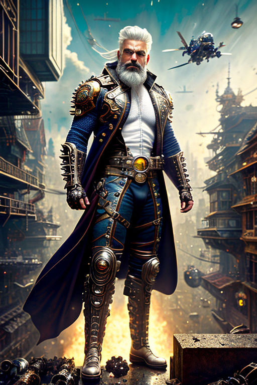 steampunk pirate male anime