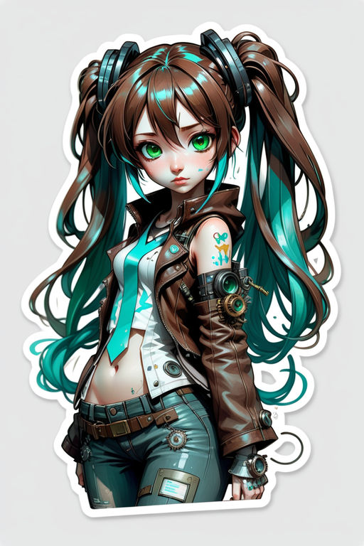 NICE CUTE AND COOL GIRL Draw. Design in Perfection' Sticker