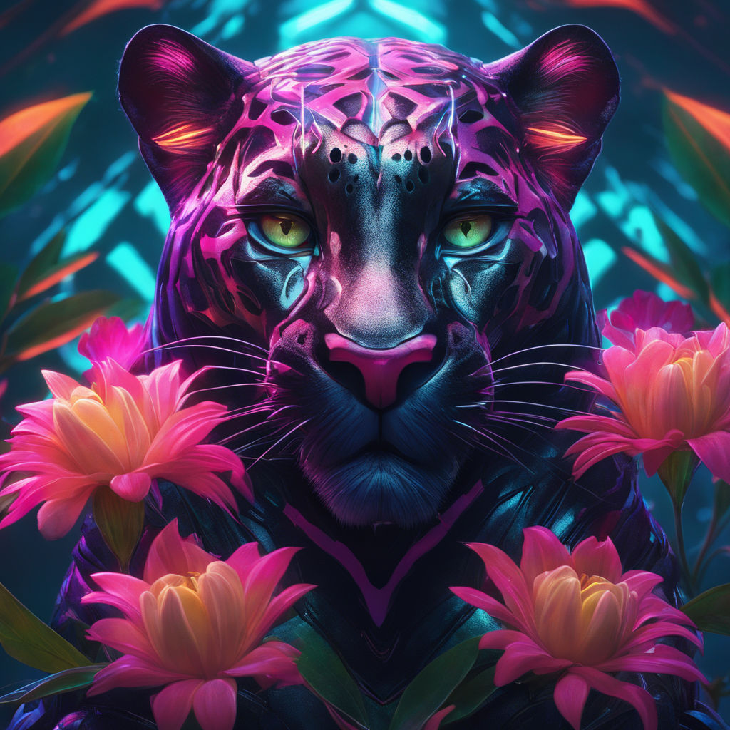 blue tiger background