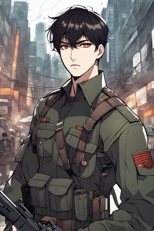 Help, I don't think he's from an anime and I know there's like a billion  other black-hair-gold-eyes man but wHo iS hE?🥺 : r/Findanime