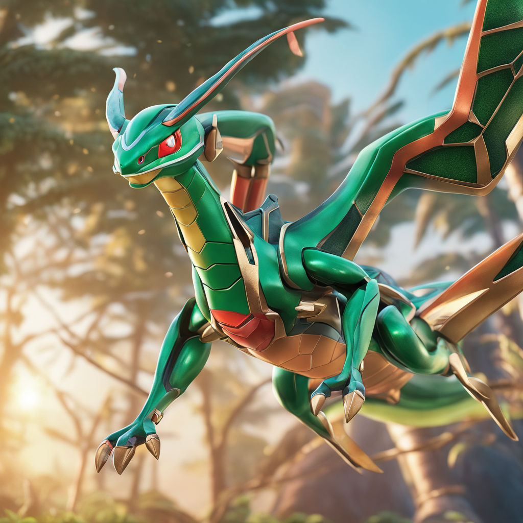 ArtStation - Realistic Rayquaza