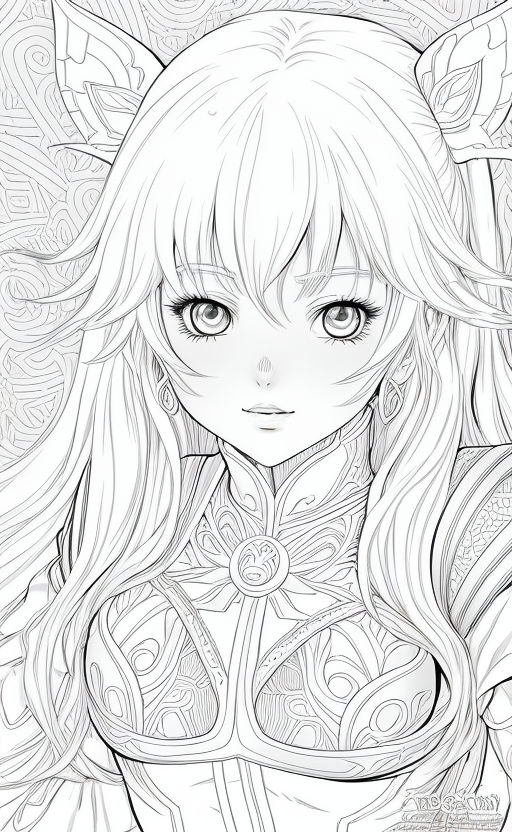 Anime Chibi Girl Coloring Page | Easy Drawing Guides