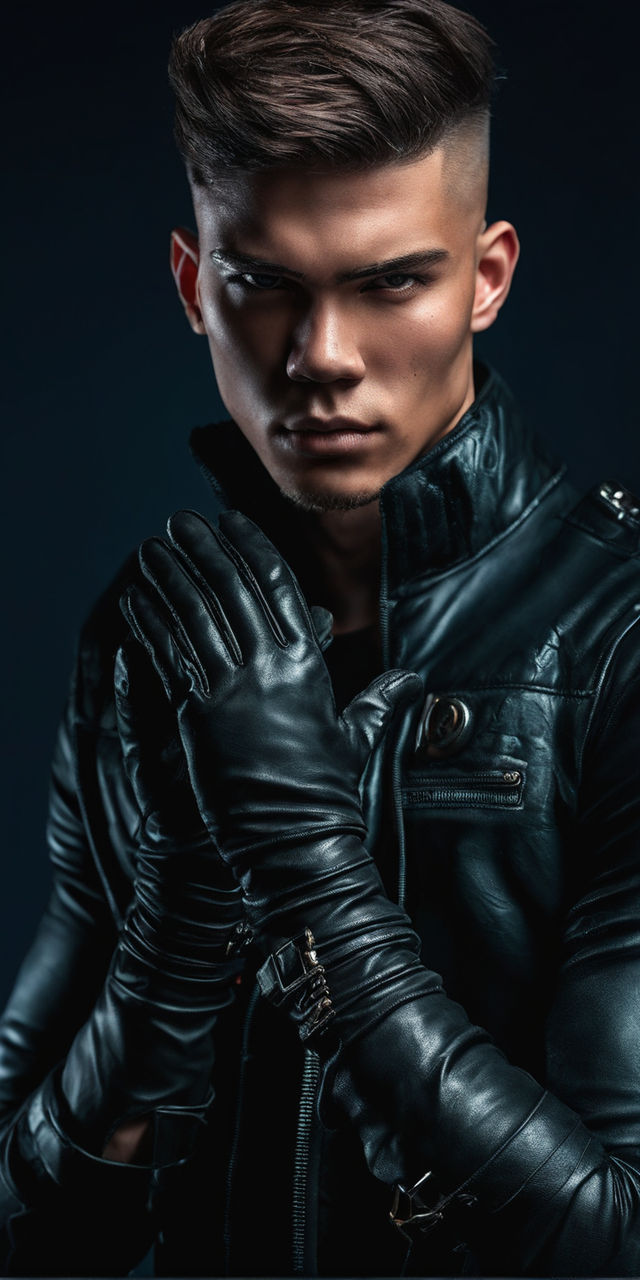 ArtStation - Fingerless leather glove