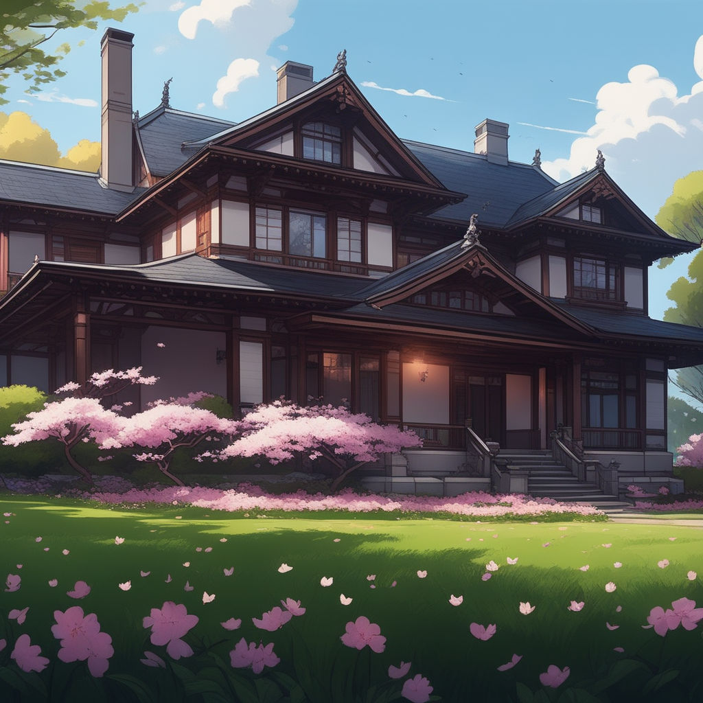 Anime Landscape: Building Outside Hallway (Anime Background) (day, sunset &  night)