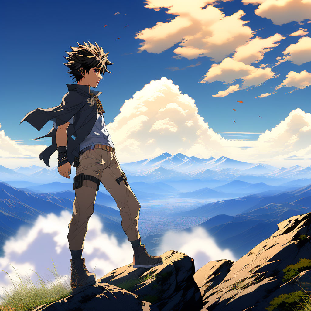 HD desktop wallpaper: Anime, Snow, Mountain, Original download free picture  #969177