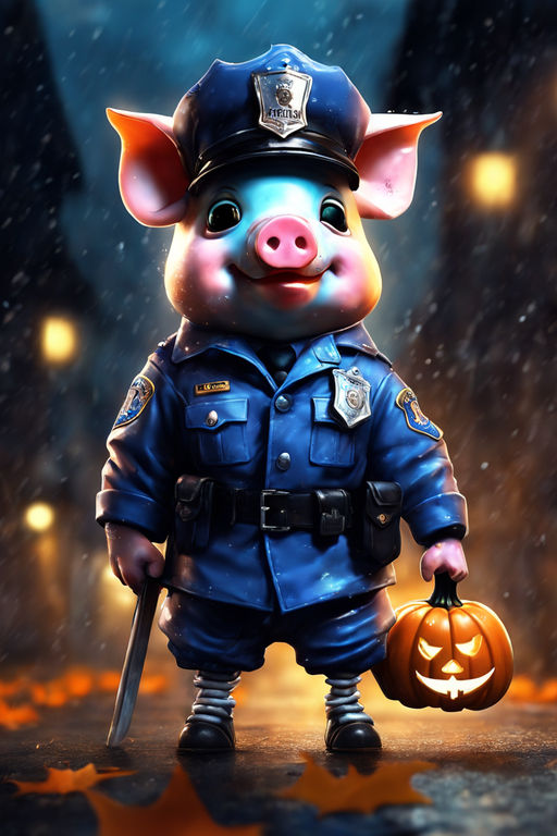 evil cartoon pigs