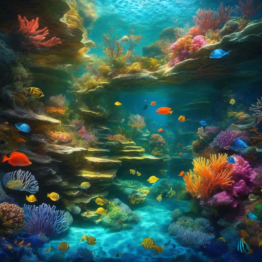 Sublime Underwater Paradise: Dive into a Mesmerizing 8K Anime