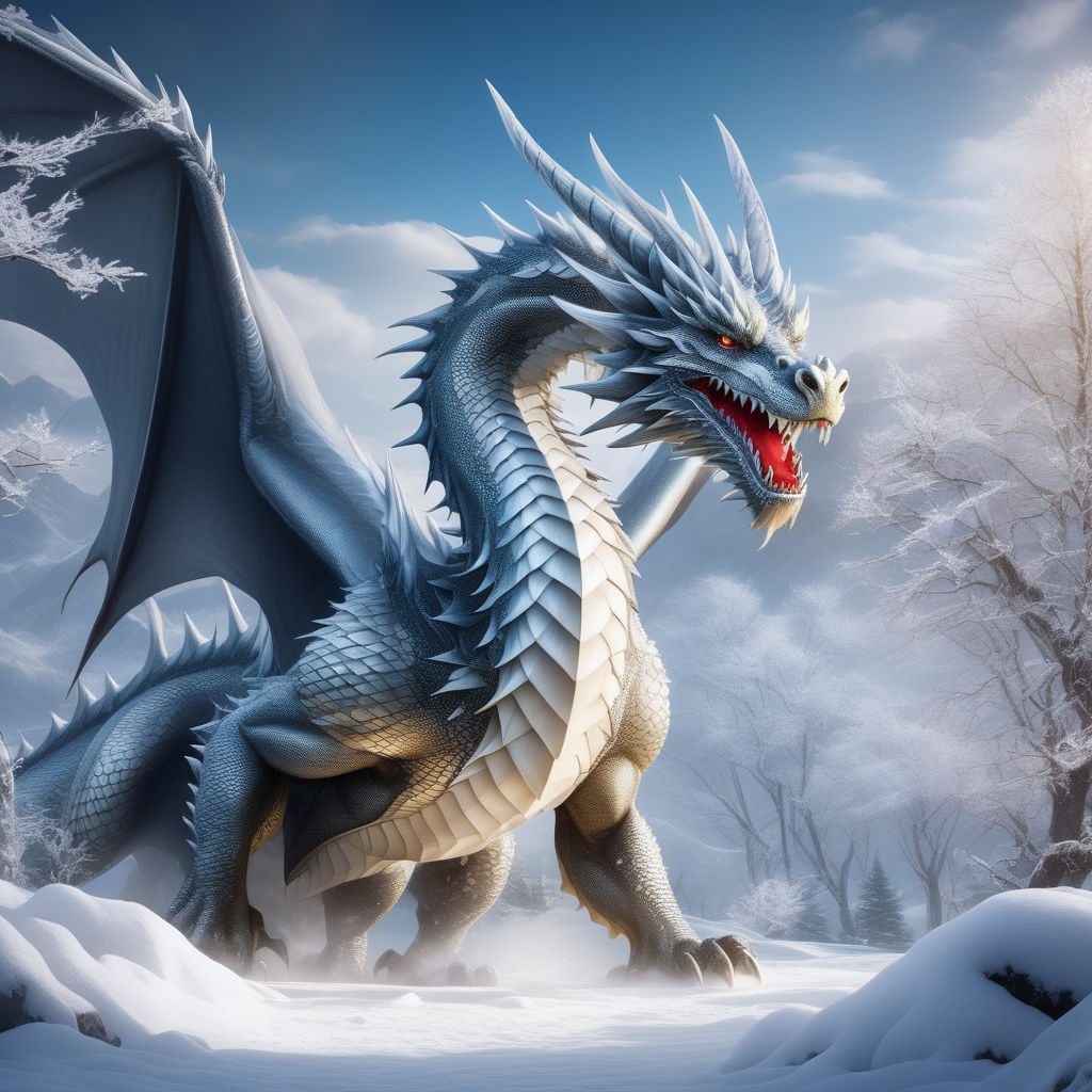 Snowy Scene Puffy Paint Art ⋆ Raising Dragons