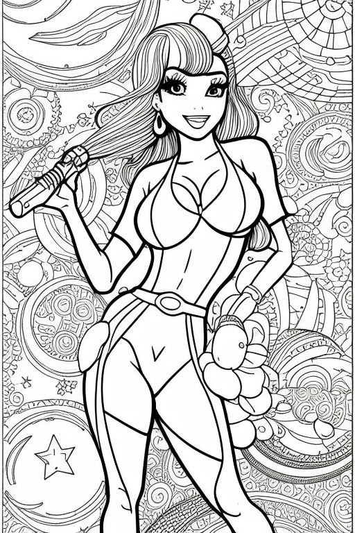 coloring pages superheroes women 1970