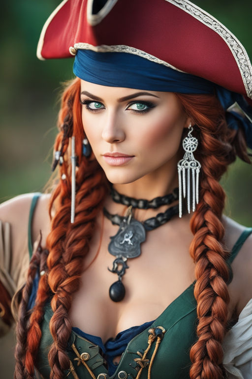 female pirate face makeup