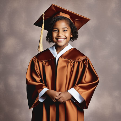 African american student girl in black graduation gown with diploma, at  blue suit posed. Stock Photo | Adobe Stock