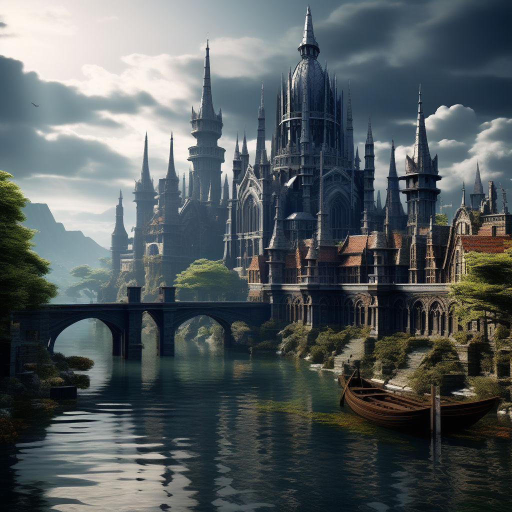 Mystic medieval city  Deep Dream Generator